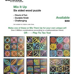 Mix It Up: Hand painted cube puzzle. 6 puzzles in one. A rotating display of original art when place on an easel. One of a kind. Mix It Up: Hand painted cube puzzle. 6 puzzles in one. A rotating display of original art when place on an easel. One of a kind.