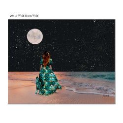 Wolf Moon Wolf Metal Print 20x16 floating frame 115.00 Wolf Moon Wolf Metal Print 20x16 floating frame 115.00